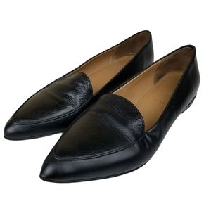 Everlane Black Leather Modern Pointed Flat loafer